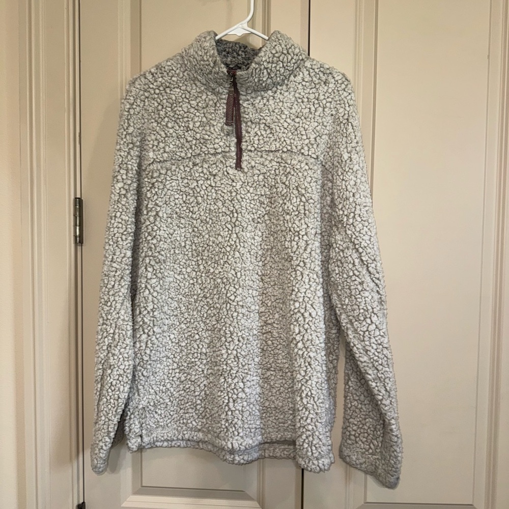 Gray Quarter-Zip Men's Sweater